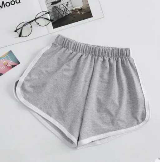 Повседневное короткие летние пижамы; одежда для сна хлопок штаны для женщин домашняя одежда пижамные брюки низ женские шорты лаунж-Пижама Штаны - Цвет: grey