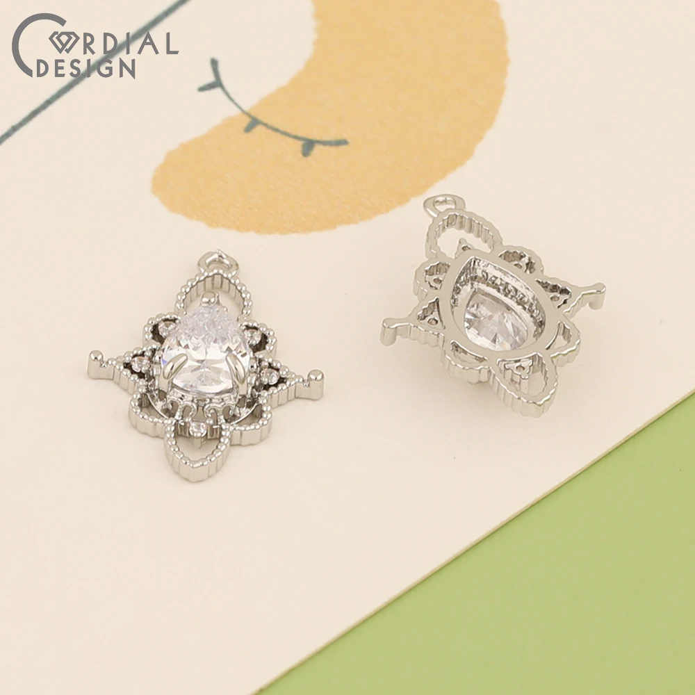 Cordial Design 50Pcs 16*21MM Jewelry Accessories/DIY Making/Earrings Pendant/Connector/Hand Made/Jewelry Findings & Components - cordial