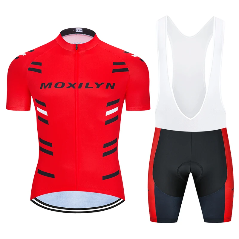 Moxilyn 2020 Велоспорт Джерси 20D гелевый Комплект Нагрудник MTB велосипедная одежда Ropa
