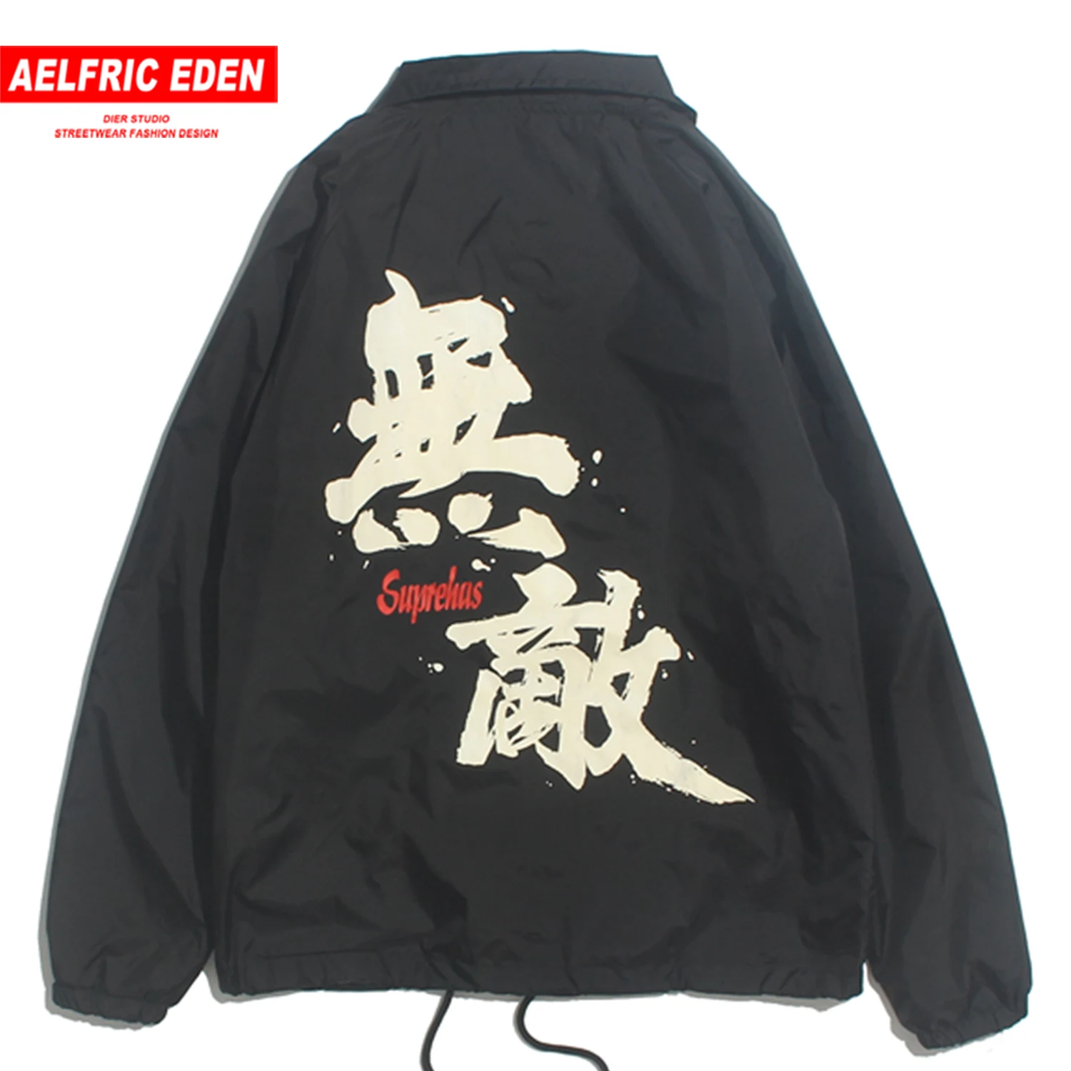 Aelfric Eden винтажная мужская куртка с буквенным принтом карго Harajuku модная повседневная хлопковая верхняя одежда в стиле хип-хоп