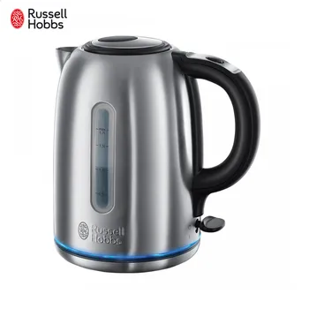 

Electric Kettles Russell Hobbs 20460-70 Home Appliances Kitchen Appliance Buckingham with silent boiling technology Steel Light Grey Electric Kettle Flat Bottom Heating Scale Window