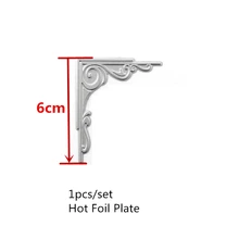 Классический Угол горячей фольги пластины серебро DIY Фото тиснение высечки трафареты для скрапбукинга горячего тиснения фольги