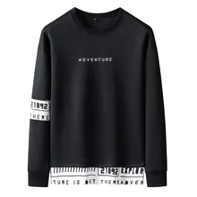 Мужская новинка, повседневный Топ, футболка, уличная мода, принт, пэчворк, круглый вырез, длинный рукав, спортивный топ, осень, Фитнес Рубашки