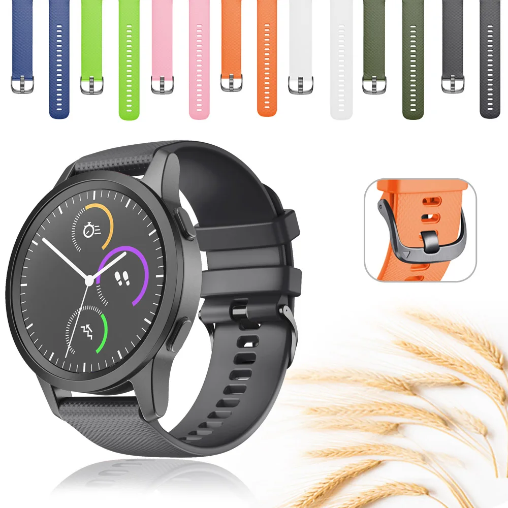 Спортивный мягкий силиконовый браслет для vivomove 3 HR Forerunner 645 245 Сменные Смарт часы