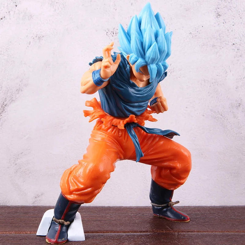Dragon Ball Z Super Saiyan Super Masterlise God Blue Son Goku ПВХ Фигурка «Гоку в действии» Коллекционная модель игрушки куклы