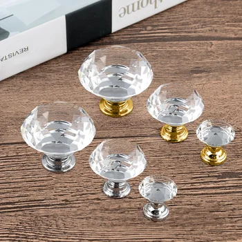 

10pcs Portable Furniture Handle 20-40mm Diamond Crystal Glass Alloy Door Drawer Cabinet Wardrobe Pull Knobs Worldwide Store set