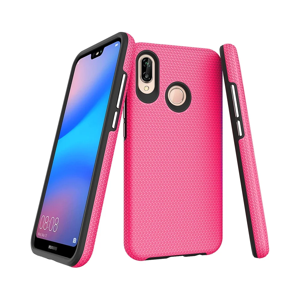 Противоударный чехол для телефона huawei P20 Lite(Nova 3E) 2 в 1 защита от падения задняя крышка