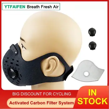 

Winter Cycling Training Face Mask Bicycle Smog mask Activated Carbon Breathable Half Fleece Warm for Ski Riding Fishing Skating