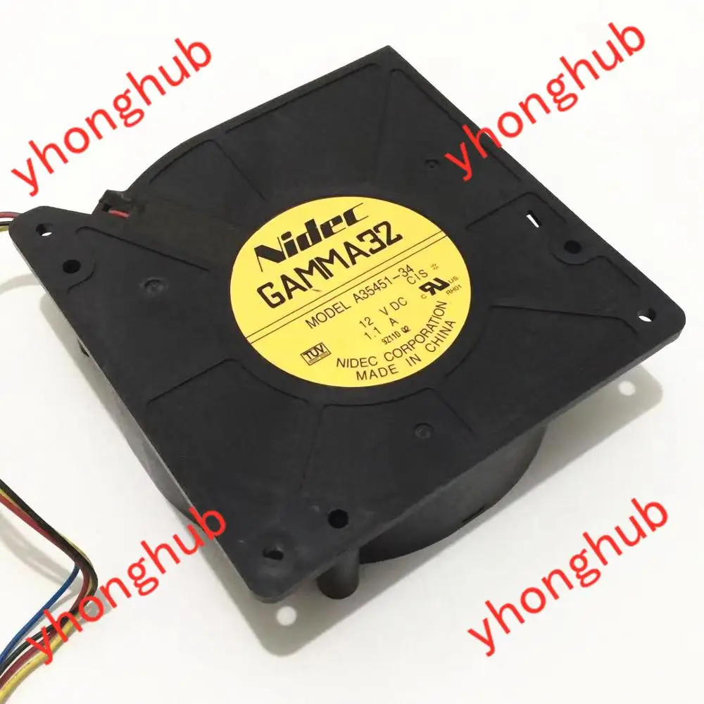 Nidec A35451-34 DC 12V 1.1A 4-провод 120x120x32 мм Сервер вентилятор охлаждения | Компьютеры и офис