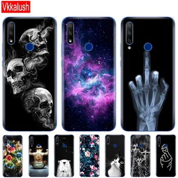 Перейти на Алиэкспресс и купить Для Honor 9X Global Case Honor 9X Премиум чехол Силиконовый ТПУ мягкий чехол для задней панели телефона для Huawei Honor 9X Премиум STK-LX1 бампер