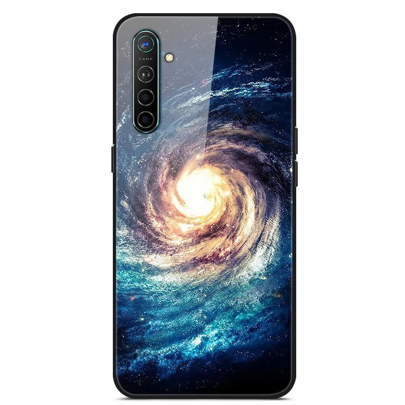 56 Чехол для OPPO Realme X2 XT, чехол из закаленного стекла, Жесткий Чехол для телефона, чехол для OPPO Realme XT Global X2, ТПУ бампер, чехол s RealmeX2 - Цвет: 56