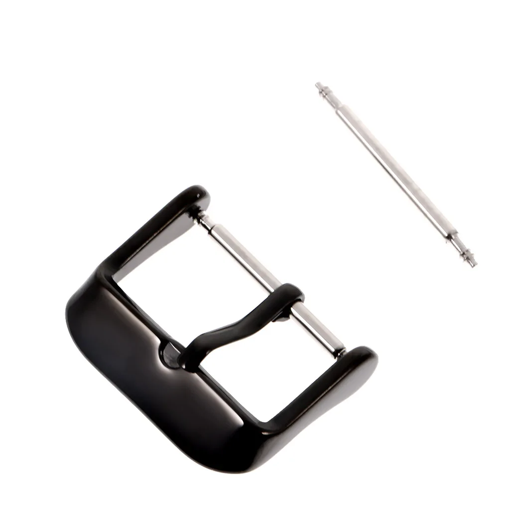 Black Stainless Steel Tang Buckle For Band 18mm 20mm 22mm 24mm 26mm