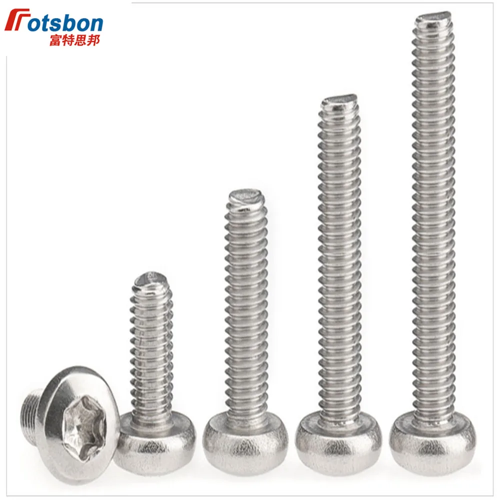 

M8/M10 Hexalobular Socket Pan Head Screws Vis Six-Lobe Round Head Screw Bolt Machine Socket Bolts 304 Stainless Steel ISO14583