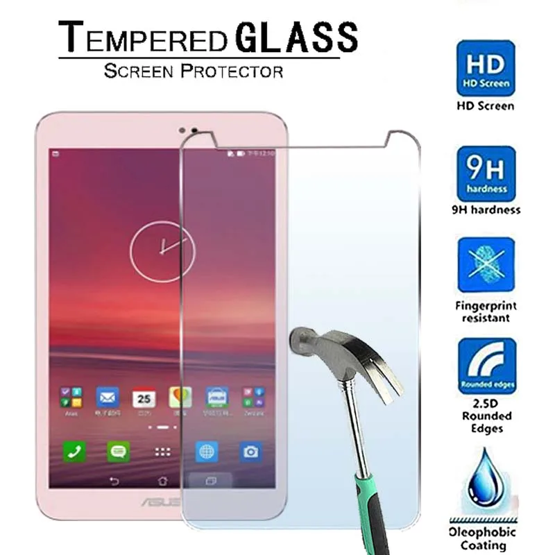 

For Asus MEMO Pad 8 ME581C ME581CL-9H Premium Tablet Tempered Glass Screen Protector Film Protector Guard Cover