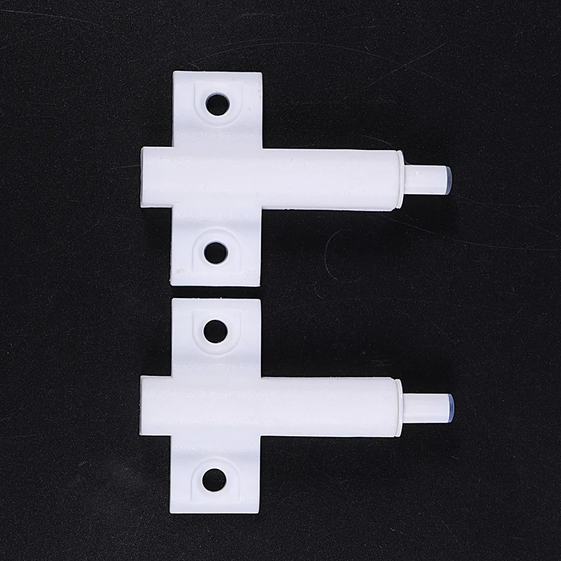 Baalaa 2Pcs White Plastic Door Kitchen Cabinet Damper Soft Closer Buffer