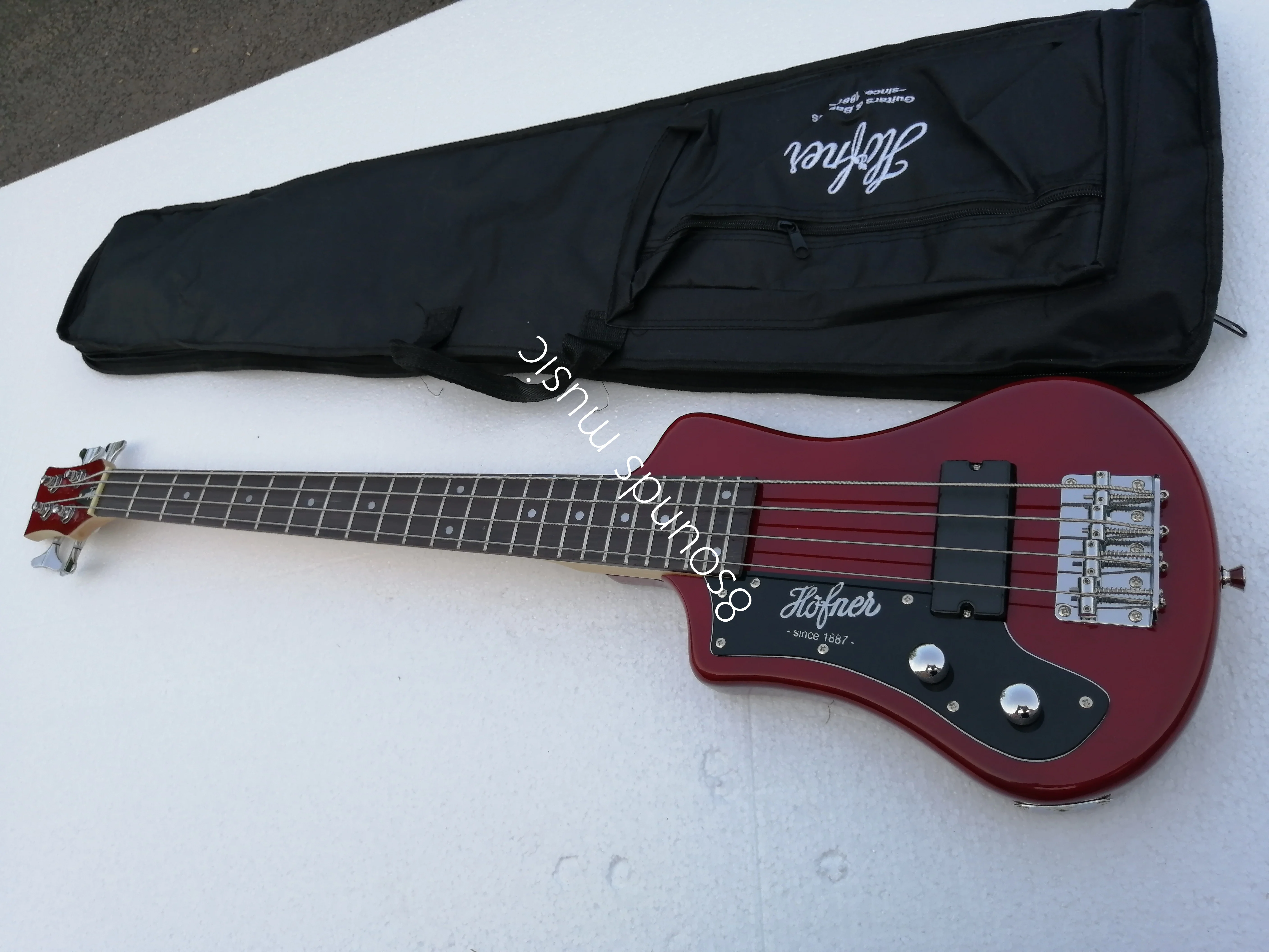 burgandy hofner коротышка бас 4 струны на заказ hofner Мини Путешествия Бас левша электрический бас
