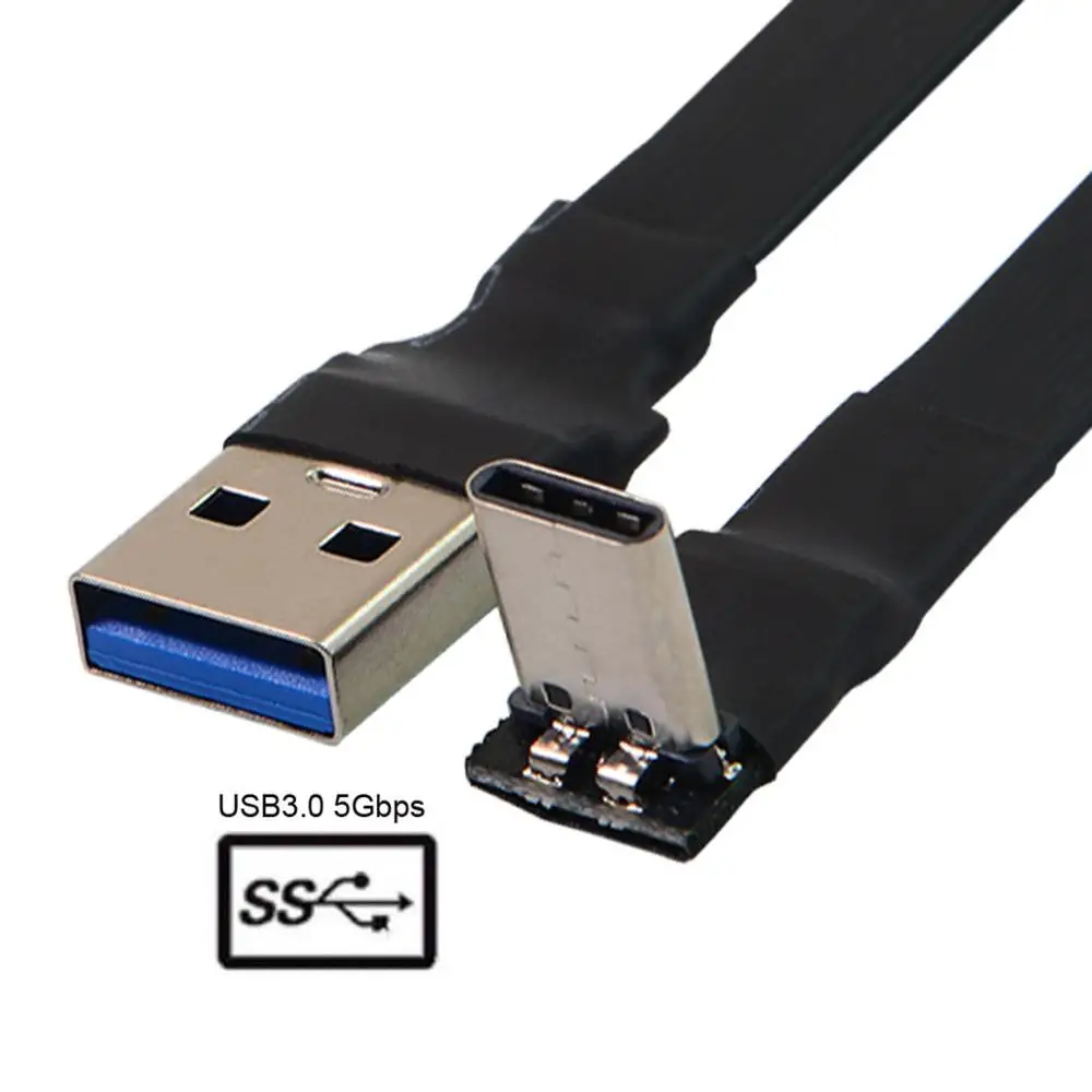 

Плоский кабель USB Type-C папа-USB 3,0, 20 см