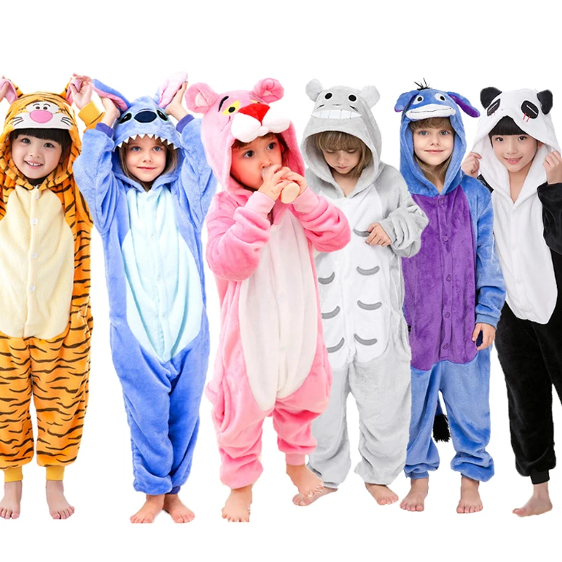 Children Pajamas Winter Sleepwear Boys Onesies Girls Pajama Set Cute  Kigurumi Stitch Unicorn Skeleton Animal Kids Pyjama Pijama|Pajama Sets| -  AliExpress