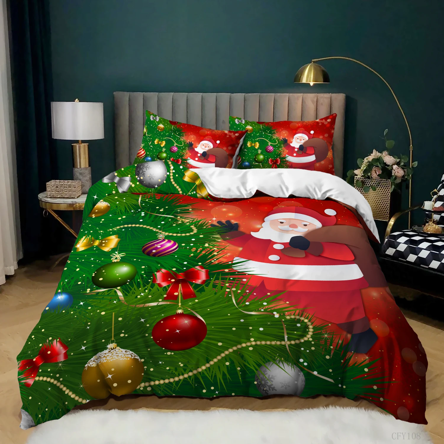 Time series triangle Contain christmas quilt cover Children exotic In