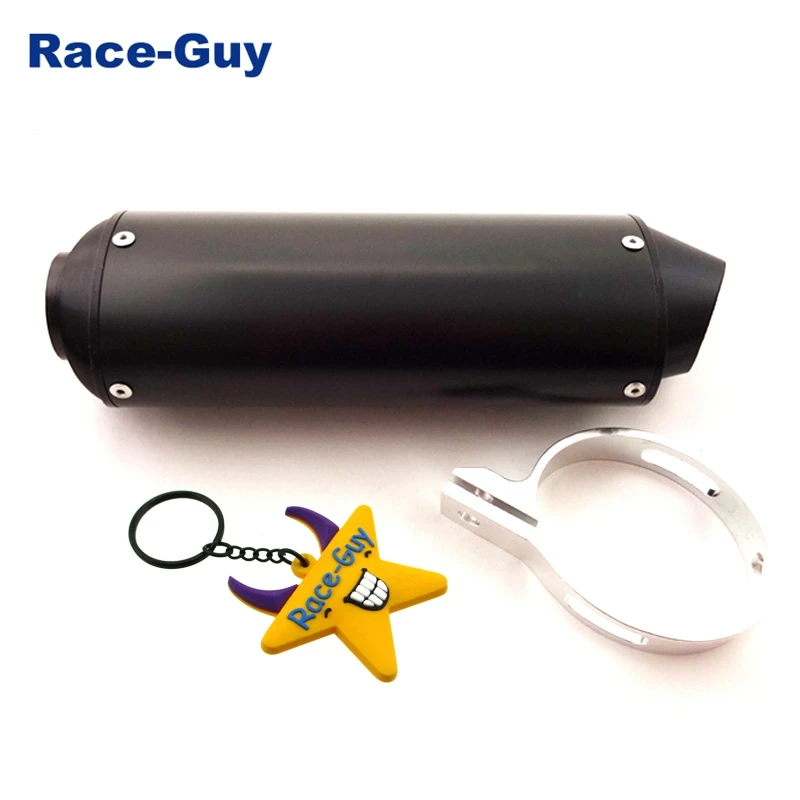 Черный 38 мм CNC сплав глушитель для 125cc 140cc 150cc 160cc китайский питбайк мотокросса CRF50