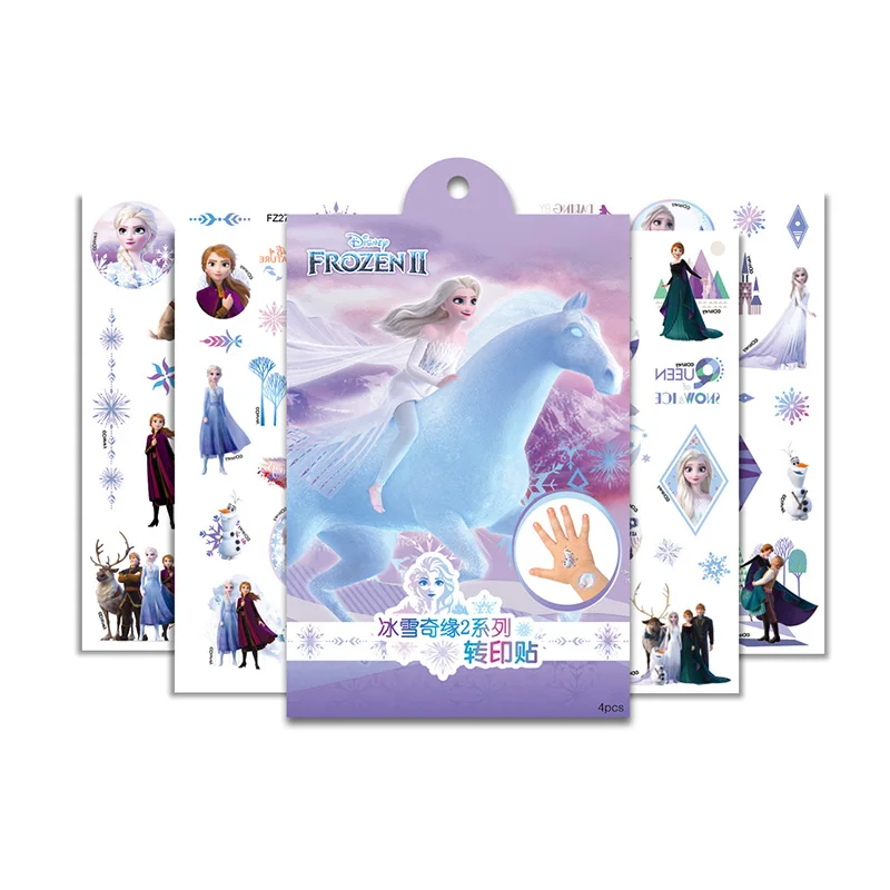 New Disney  frozen girls Cartoons Temporary Tattoo Body Art Flash Tattoo Stickers Mickey Minnie Waterproof  Styling Sticker