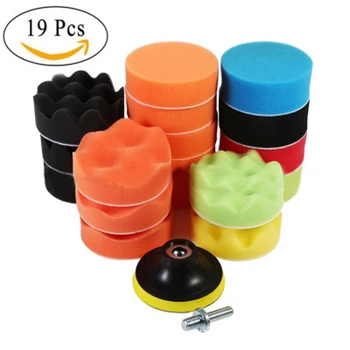 

Car Polishing Buffer Pad Polisher Kit Buffing Drill Adapter Sponge 19Pcs M10 Y1