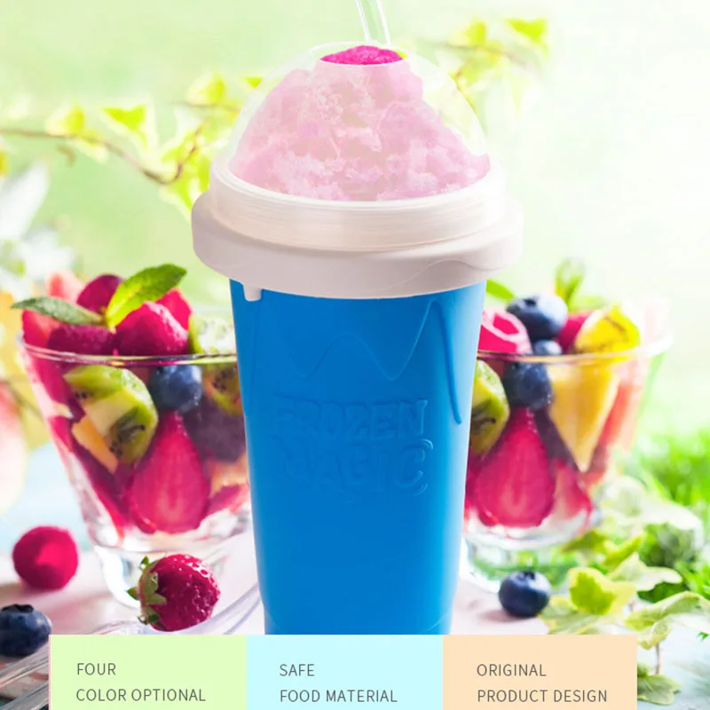 

Slushy Maker Fruity Cups Home Bar Slushy Maker Cup Frozen Treat Cup For Milkshakes Smoothies Cocktails Ice Cream Tools