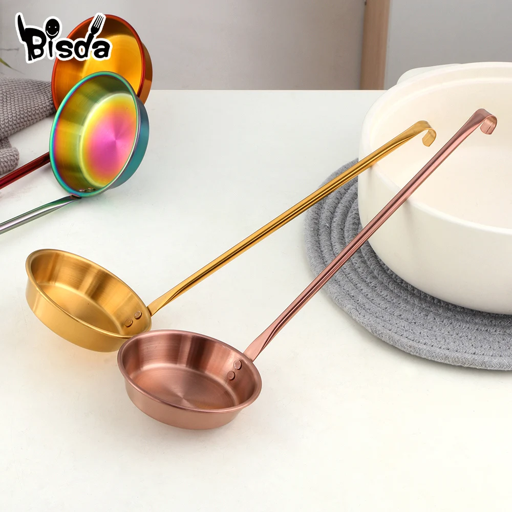 1/3Pcs Stainless Steel Fried Egg Tarts Mold Oil Radish Silk Cake Frying fruit oil Filling Tool Spoon Kitchen Soup Wine Scoop