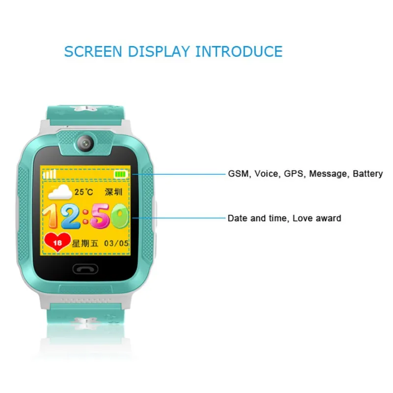 

Children's Phone Watch Primary School Waterproof Positioning Watch Male And Female Smart Watch