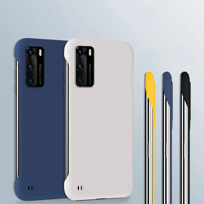 Fir Huawei P40 Pro P30 Lite P20 Pro Mate 40 Pro 30 Pro Plus Honor 20S 20 30S Pro Case Luxus Dënn Hard PC Frameless Case_voghion.com