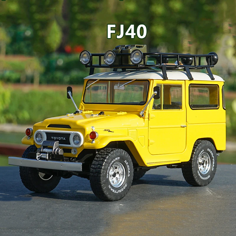 1:18 Масштаб 1977 Rand Cool Road Ze литье под давлением Land Cruiser модель сплава FJ40 внедорожник Металлический Игрушечный Автомобиль коллекция подарки для детей