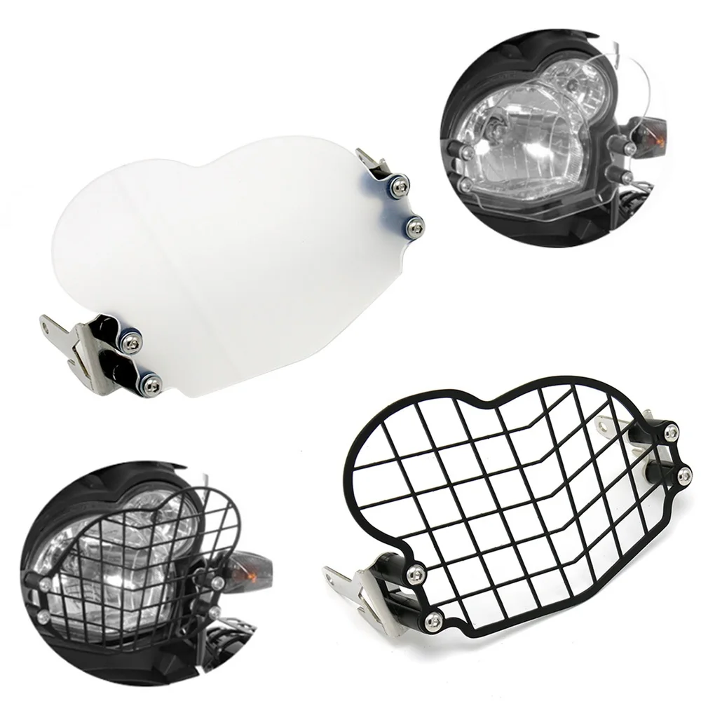 

G650GS Acrylic/ Grille Headlight Protector Head Light Guard Front Lamp Cover for BMW G 650 GS 2011 2012 2013 2014 2015 2016 2017