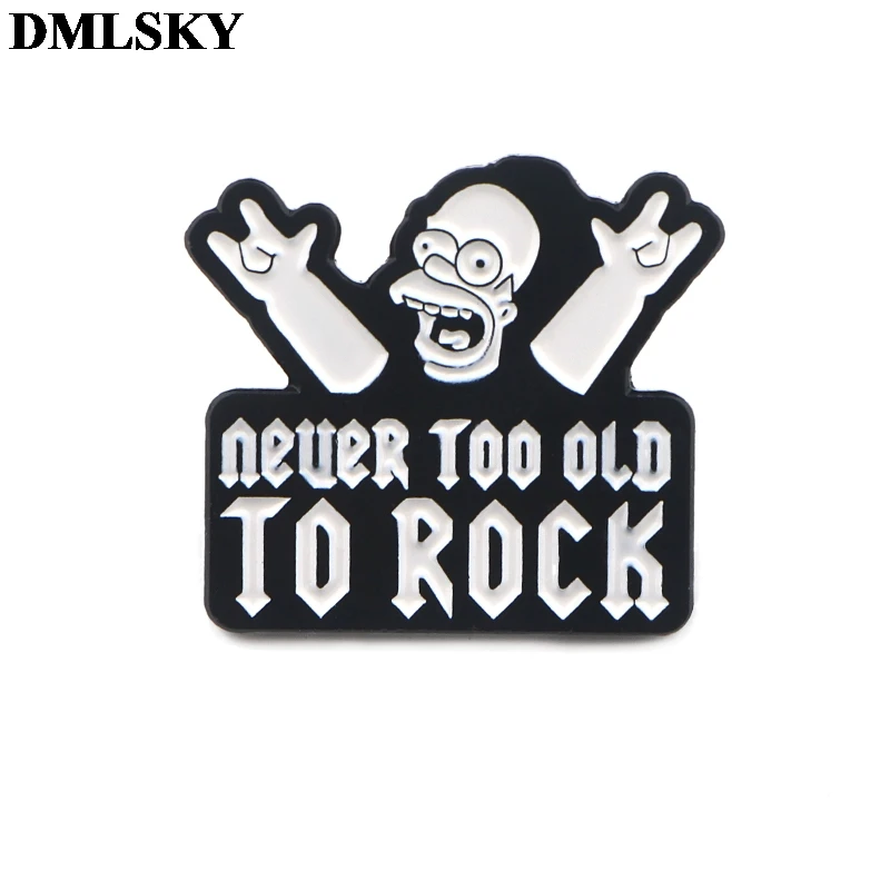 DMLSKY мультфильм Мода Эмаль булавки и броши Женщины и Мужская булавка для лацкана значок для рюкзака галстук булавки шляпные булавки ювелирные изделия M3794
