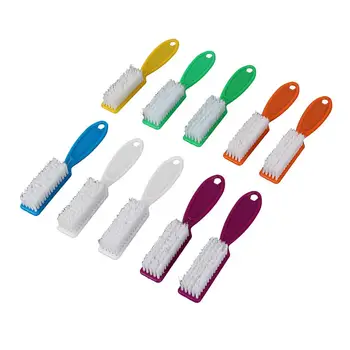 

10Pcs/Set Nail Art Dust Cleaning Bristle Brush Long Handle Manicure Scrub Tool