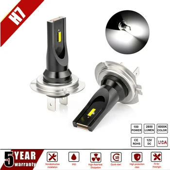 

2Pcs/set H7 LED Fog Light Conversion Kit Bulb High Power 6000K 100W Headlight