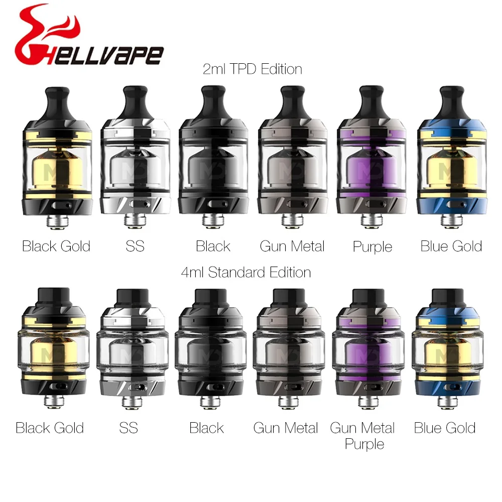 Оригинальный Портативный диск Hellvape MD RTA емкость 2 мл/4 мл инновационный поворотный