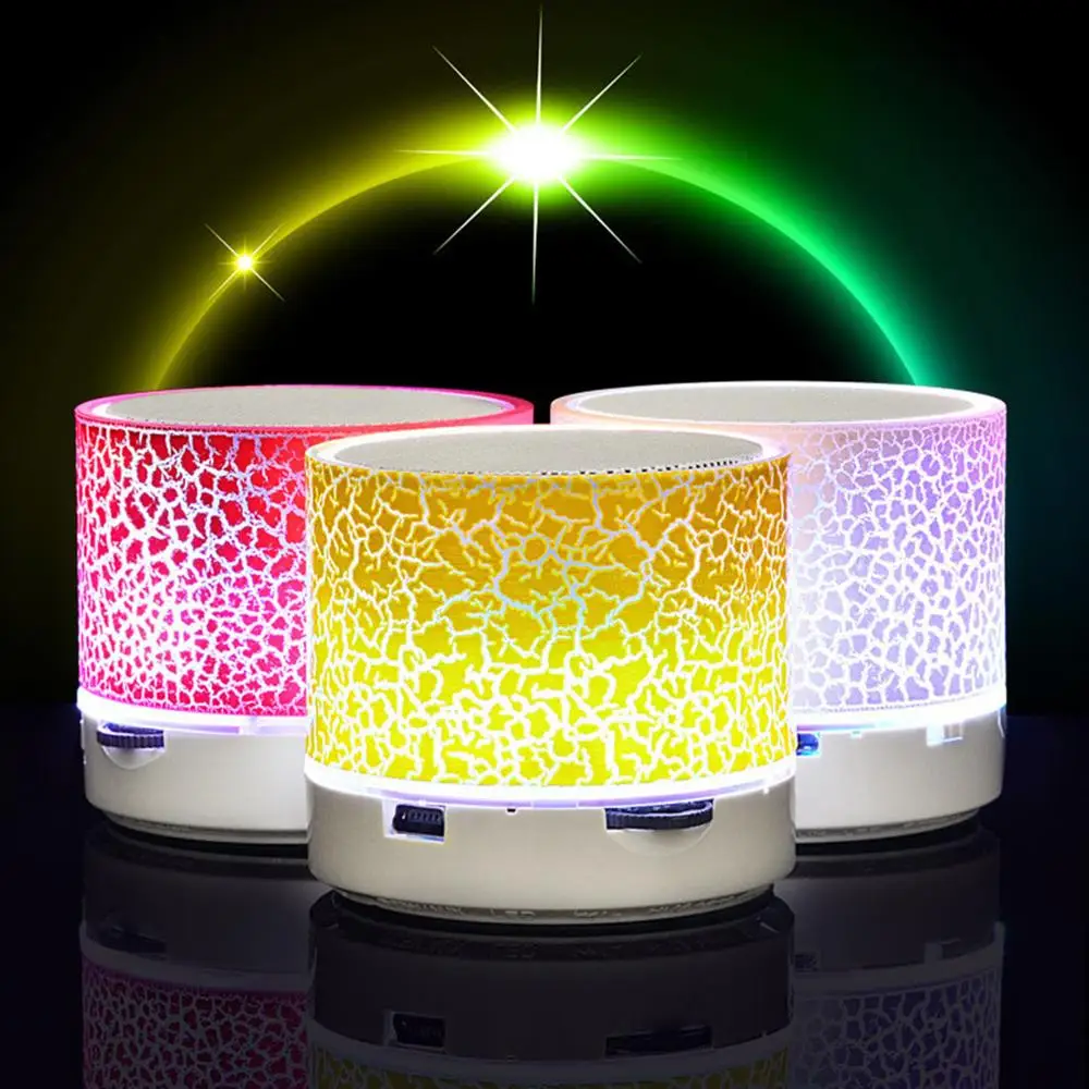 A9 Bluetooth динамик мини беспроводной громкоговоритель Crack LED TF FM USB Сабвуфер bluetooth