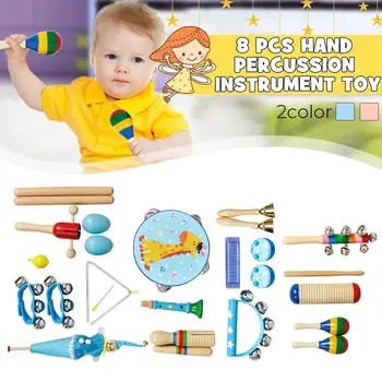 

22-Piece Set Orff Musical Instruments Early Education Enlightenment Instrument for Children Hands Sensing Practice