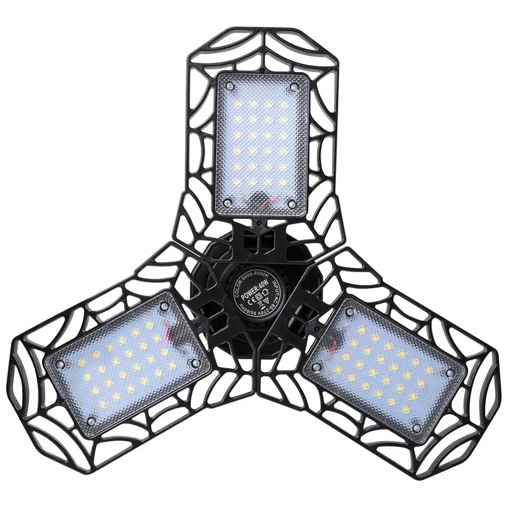 E27 / B22 LED Bulb 60W 6000Lm High Intensity Deformable Lamp AC85-265V For Indoor Parking Industrial Warehouse Led Mining Lamp
