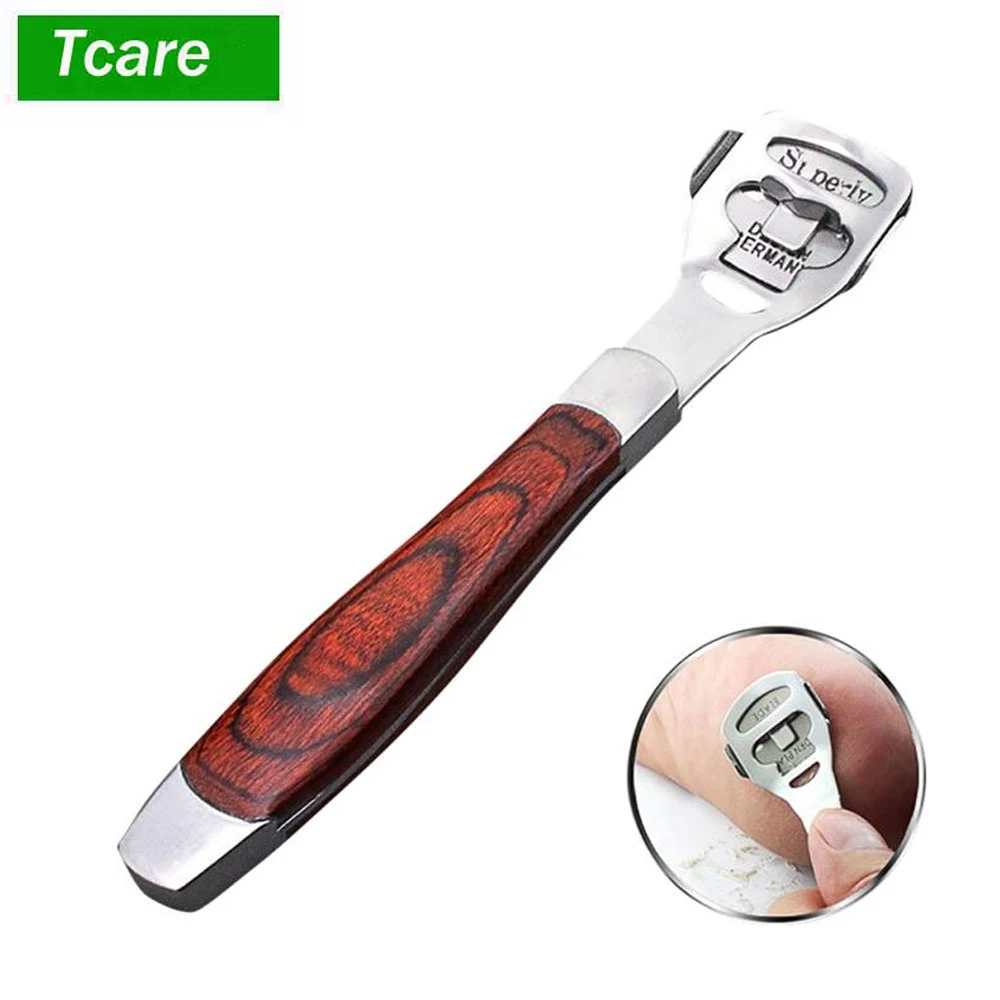 

1Pcs Pedicure Tools Callus Shaver With Wooden Handle and 10 Blades Foot Care Skin Remover Kit for Removing Hard, Cracked