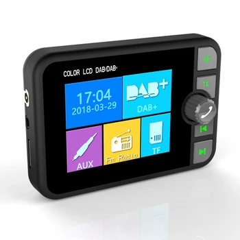 

Mini DAB Digital Radio Receiver Bluetooth MP3 Music Player FM Transmitter Adapter Colorful LCD Screen For Car Accessories