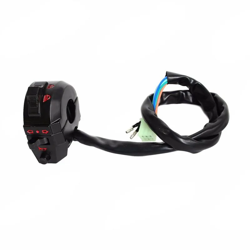 

1x 12V Motorcycle 7/8 Handlebar Control Horn Turn Signal Light Left Side Switch