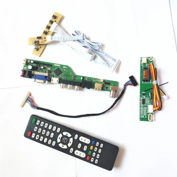 

For LTN154X3-L04/L05 LCD display panel 1CCFL 30Pin LVDS T.V56 controller board VGA HDMI AV USB Remote+Inverter+keyboard DIY kit