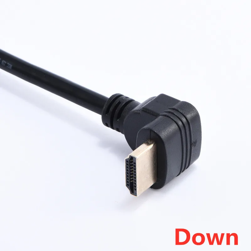 HDTV Cable 90 Degree Angle Male to HD Adapter Extension Cord 15cm 50cm