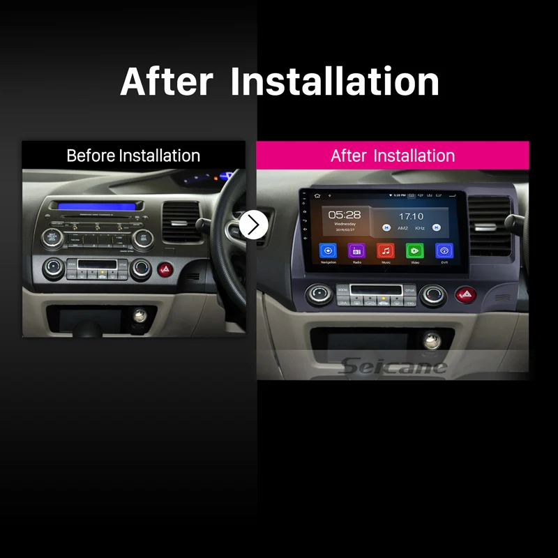 Flash Deal Seicane Android 9.0 Car Stereo GPS Multimedia Player for 2006 - 2008 2009 2010 2011 Honda CIVIC RHD Capacitive Screen WIFI 5 Flash Deal Seicane Android 9.0 Car Stereo GPS Multimedia Player for 2006 - 2008 2009 2010 2011 Honda CIVIC RHD Capacitive Screen WIFI 5