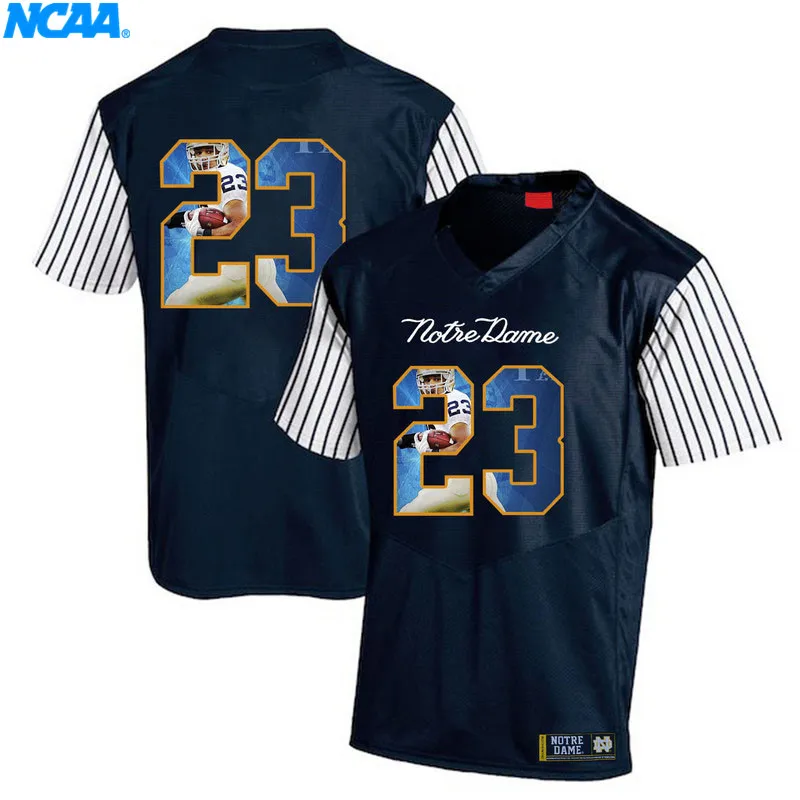 Новое поступление высокое качество майки Golden Tate#23 колледж футболка ограниченной серии Майки S-XXXL - Цвет: 7