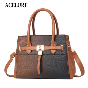 

ACELURE Women Bag Vintage Shoulder Bags Buckle Leather Handbags Crossbody Bags for Women Brand High Quality Fashion Temperament