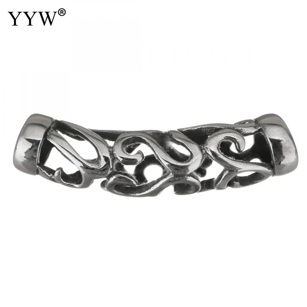 20PCS Vintage Stainless Steel Bracelet Connector Findings 41x13x9.50mm Hole:Approx 7mm For Diy Retro Bracelet Jewelry Accessory