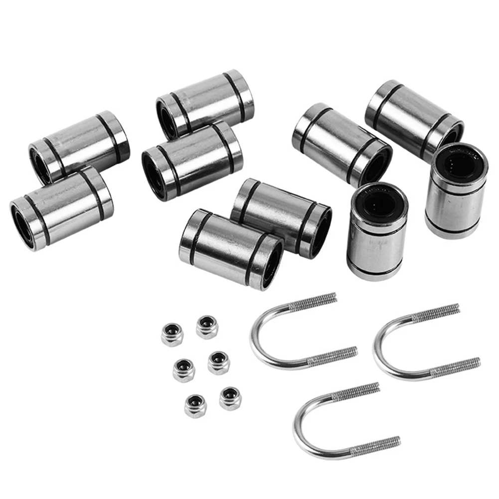 

3D Printer DIY Portable Stainless Steel Spare Practical Tools Durable LM8UU Bearings Parts U Bolt Kit For Prusa I3 MK2 2S 3