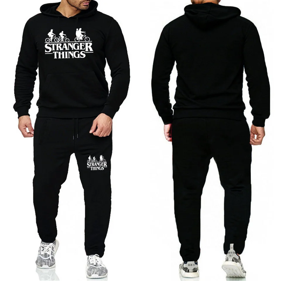 

Mens Tracksuits 2019 Stranger Thing Survetement Homme Stranger Things Men/Women Sportswear Two Piece Sets Plus Size Track Suit